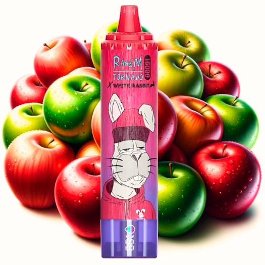 Sour Apple - Tornado White Rabbit by RandM - Desechable 15.000 puffs