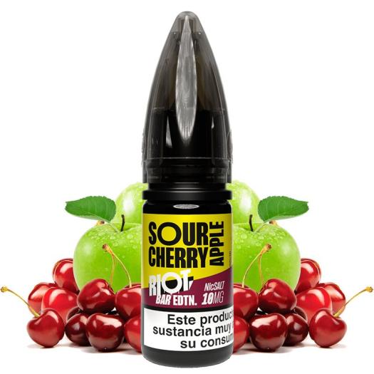 SOUR CHERRY APPLE - Riot Squad Bar EDTN 10 ml - 10 mg y 20 mg - Líquido con SALES DE NICOTINA
