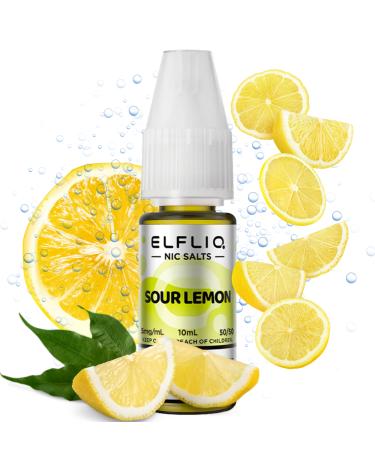 Sour Lemon Nic Salt 10ml - Elfliq by Elf Bar
