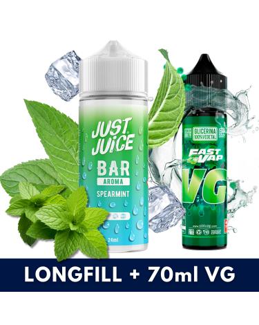 Spearmint 24ml/120 (Longfill) Just Juice Bar + 70ml VG Fast