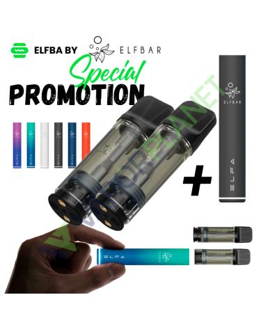 Special Promo - ELFBA By ElfBar - 2 Cartuchos Precargados + Batería