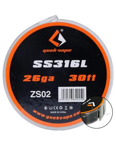 SS316L 26GA 30Ft (9.1mt) 0,4mm ZS02 GEEKVAPE WIRE