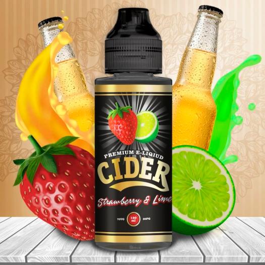Strawberry & Lime 100ml + 2 Nicokits - Cider