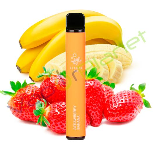 STRAWBERRY BANANA Elf Bar Pod System 20mg Salt - Desechable