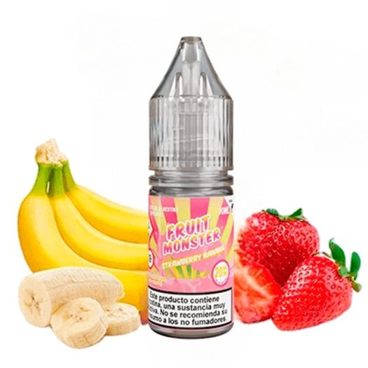 STRAWBERRY BANANA FRUIT MONSTER - MONSTER VAPE LABS - Sales de Nicotina 20mg - 10 ml