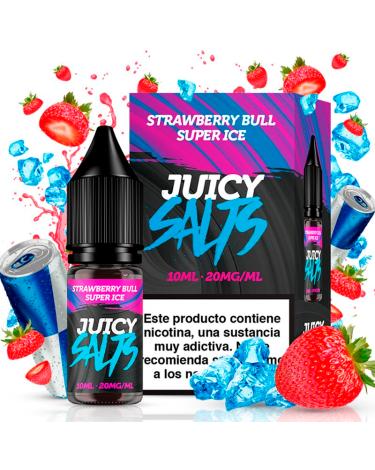 Strawberry Bull Super Ice 10ml - Juicy Salts