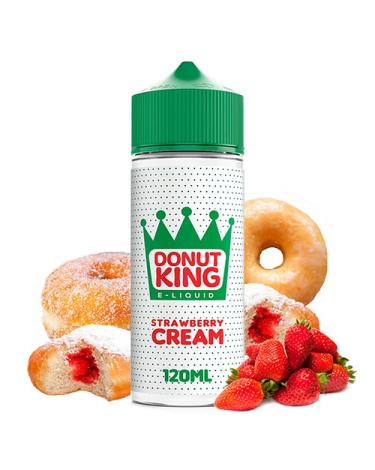 ▷ Strawberry Cream 100ml + 2 Nicokit Gratis - Donut King 【120ml】
