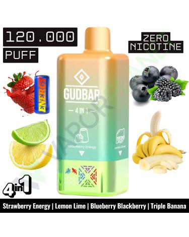 STRAWBERRY ENERGY Desechable 4in1 | 120.000 Puff | GUDBAR (SIN NICOTINA)