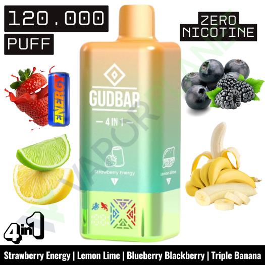 STRAWBERRY ENERGY Desechable 4in1 | 120.000 Puff | GUDBAR (SIN NICOTINA)
