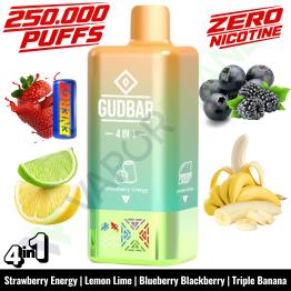 STRAWBERRY ENERGY Desechable 4in1 | 250.000 Puff | GUDBAR V2 (SIN NICOTINA)