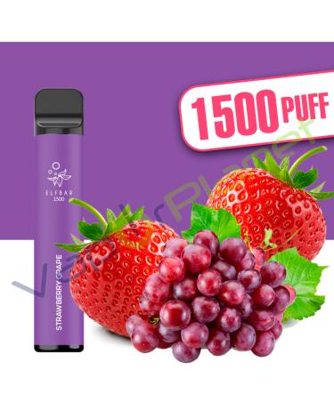 STRAWBERRY GRAPE Elf Bar 1500 4,8ml Pod System - Desechable - SIN NICOTINA