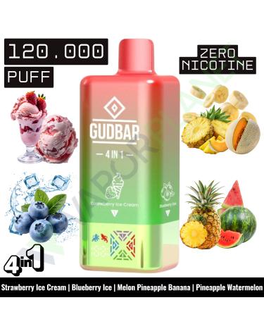 STRAWBERRY ICE CREAM Desechable 4in1 | 120.000 Puff | GUDBAR (SIN NICOTINA)