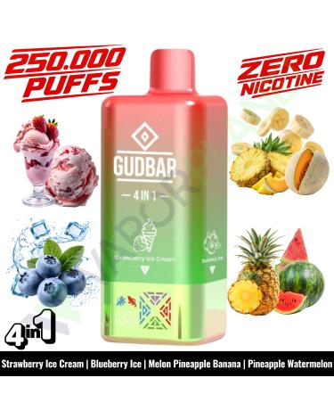 STRAWBERRY ICE CREAM Desechable 4in1 | 250.000 Puff | GUDBAR V2 (SIN NICOTINA)