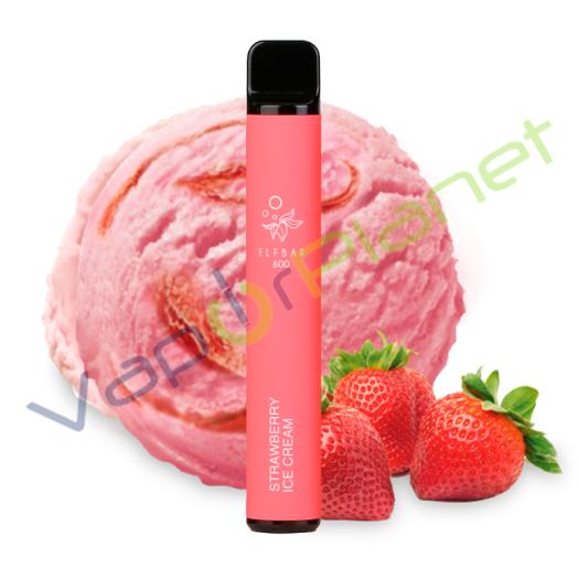 STRAWBERRY ICE CREAM Elf Bar Pod System- Desechable SIN NICOTINA