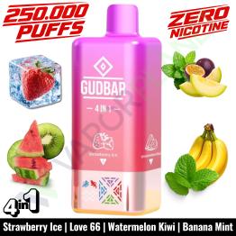 STRAWBERRY ICE Desechable 4in1 | 250.000 Puff | GUDBAR V2 (SIN NICOTINA)