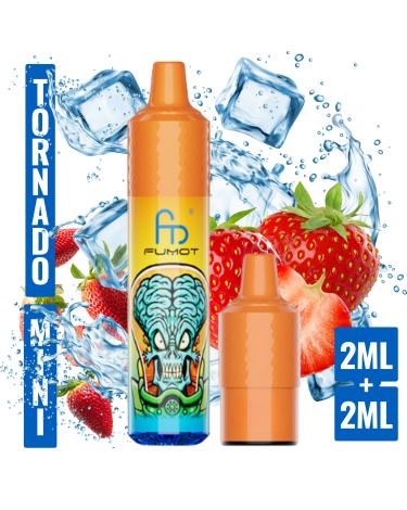 Strawberry Ice Mini Tornado 1200 (con 2 Pods 2ml 20mg) Fumot