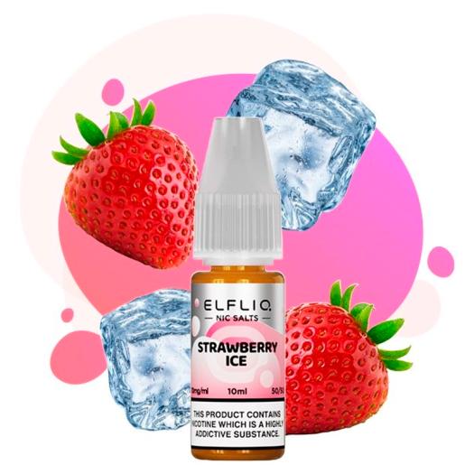 Strawberry ICE Nic Salt 10ml - Elfliq by Elf Bar