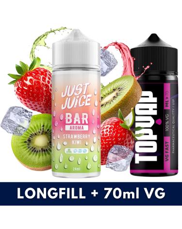 Strawberry Kiwi 24ml/120 (Longfill) Just Juice Bar + 70ml VG Fast