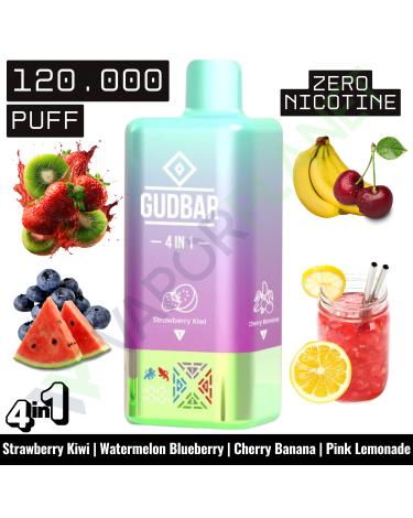 STRAWBERRY KIWI Desechable 4in1 | 120.000 Puff | GUDBAR (SIN NICOTINA)