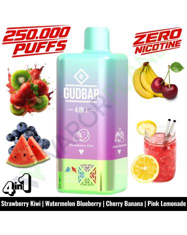 STRAWBERRY KIWI Desechable 4in1 | 250.000 Puff | GUDBAR V2 (SIN NICOTINA)