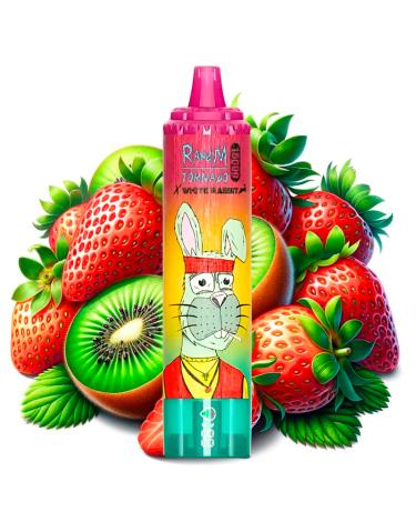 Strawberry Kiwi - Tornado White Rabbit by RandM - Desechable 15.000 puffs