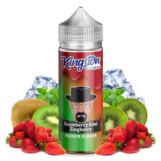 Strawberry Kiwi Zingberry Kingston E-liquids 100ml + Nicokits Gratis
