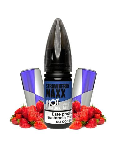 STRAWBERRY MAXX - Riot Squad Bar EDTN 10 ml - 10 mg y 20 mg - Líquido con SALES DE NICOTINA