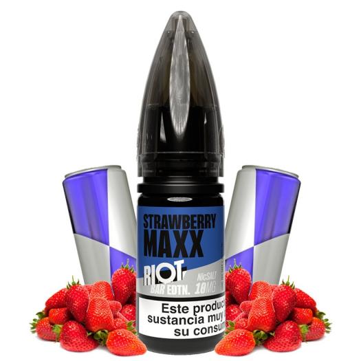 STRAWBERRY MAXX - Riot Squad Bar EDTN 10 ml - 10 mg y 20 mg - Líquido con SALES DE NICOTINA