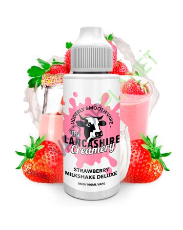 Strawberry Milkshake Deluxe 100ml + Nicokits – Lancashire Creamery