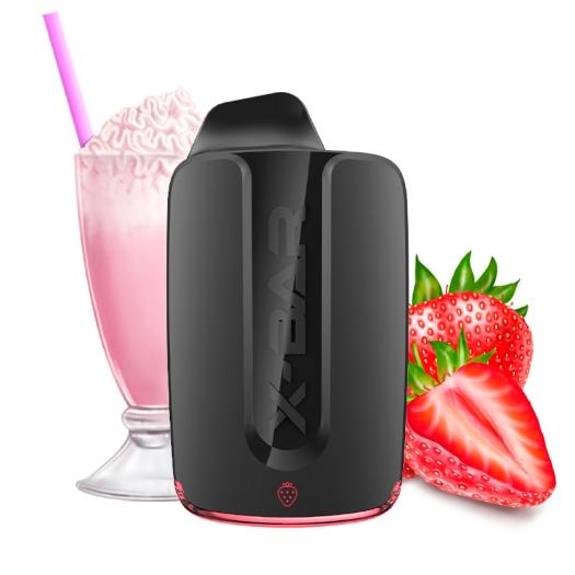 Strawberry Milkshake X-Bar - BOX - 4000 Puffs - POD Desechable SIN NICOTINA