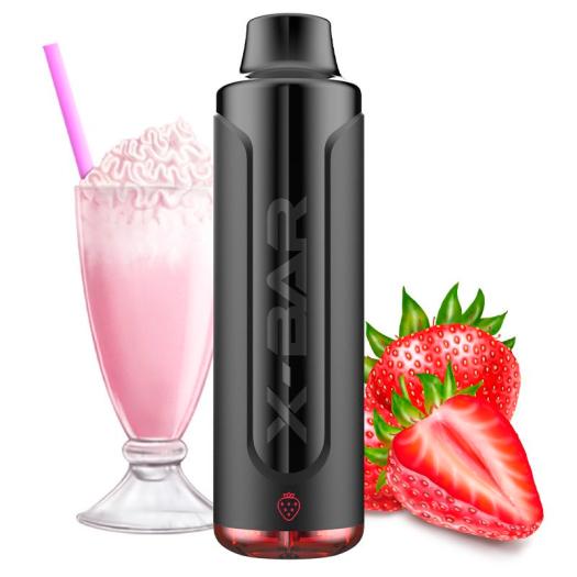 Strawberry Milkshake X-Bar MAX - 6500 Puffs - POD Desechable SIN NICOTINA