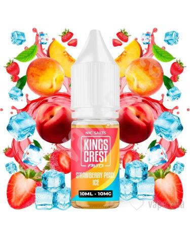 Strawberry Peach Ice 10ml - Kings Crest Salts Fruits