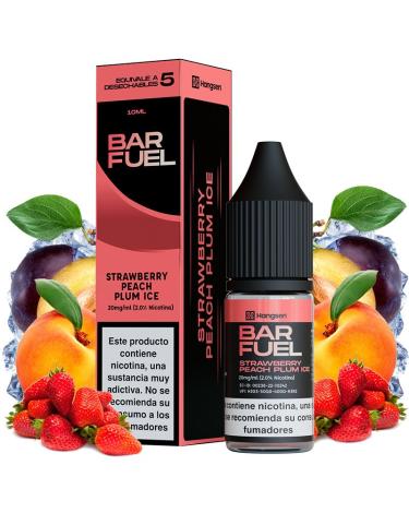 Strawberry Peach Plum Ice 10ml 20mg - Bar Fuel by Hangsen - Líquido con SALES DE NICOTINA