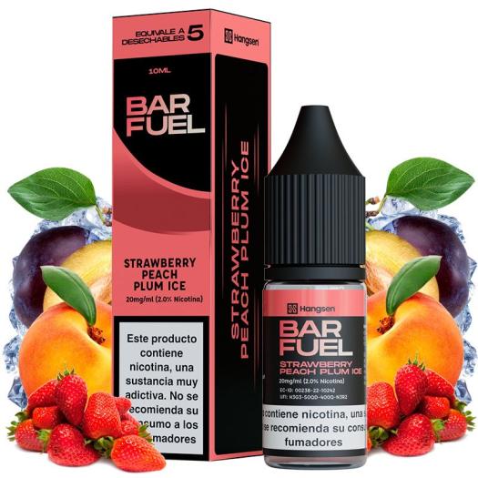 Strawberry Peach Plum Ice 10ml 20mg - Bar Fuel by Hangsen - Líquido con SALES DE NICOTINA
