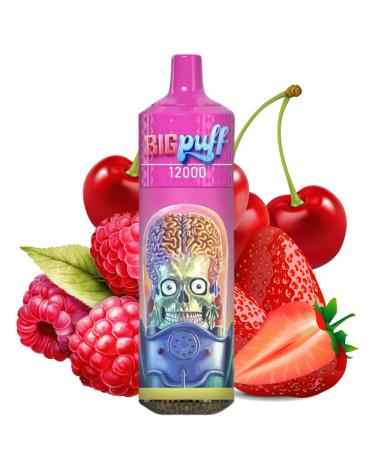 Strawberry Raspberry Cherry Ice 12000 Puffs - Big Puff (SIN NICOTINA)