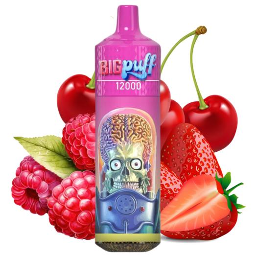 Strawberry Raspberry Cherry Ice 12000 Puffs - Big Puff (SIN NICOTINA)