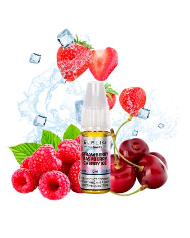 Strawberry Raspberry Cherry Ice Nic Salt 10ml - Elfliq by Elf Bar