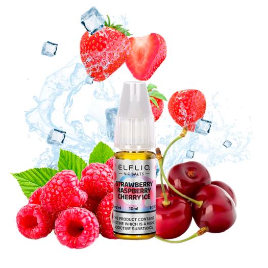 Strawberry Raspberry Cherry Ice Nic Salt 10ml - Elfliq by Elf Bar