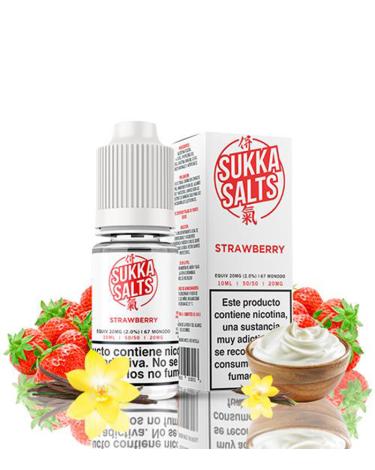 STRAWBERRY - SUKKA SALTS 10 ml - 10 mg y 20 mg - Líquido con SALES DE NICOTINA