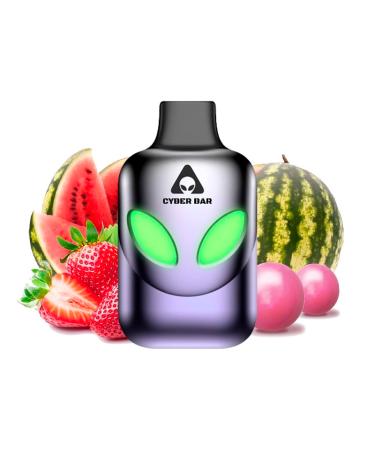 Strawberry Watermelon Bubblegum - Desechable Cyber Bar AL600 20mg
