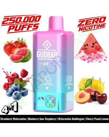 STRAWBERRY WATERMELON Desechable 4in1 | 250.000 Puff | GUDBAR V2 (SIN NICOTINA)