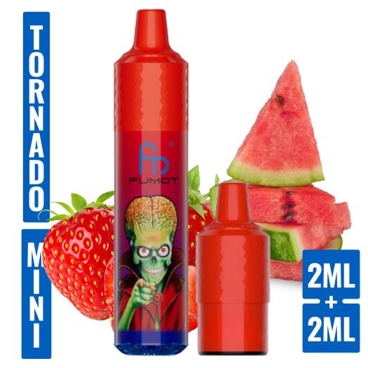 Strawberry Watermelon Mini Tornado 1200 (con 2 Pods 2ml 20mg) Fumot