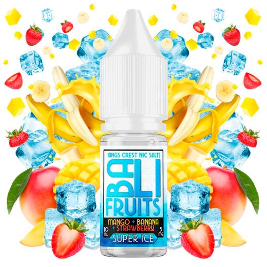 SUPER ICE Mango + Banana + Strawberry 10ml - Bali Fruits Salts by Kings Crest