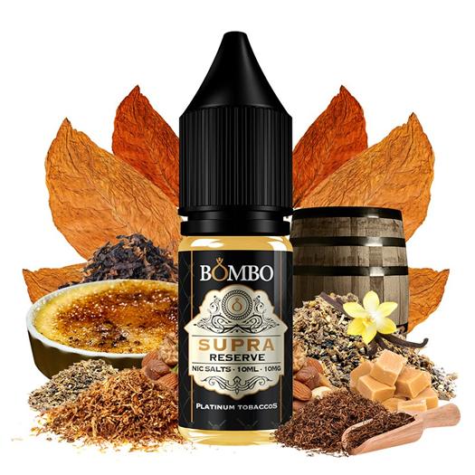 Supra Reserve 10ml - Nic Salts Platinum Tobaccos by Bombo – SALES DE NICOTINA