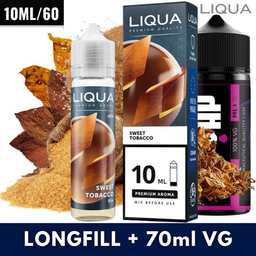 Sweet Tobacco 10ml/60 (Longfill) Liqua + 70ml VG Fast