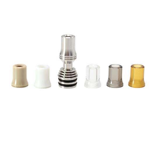 SXK Drip Tip estilo Tombogiri baby MTL Driptips Set (6 in 1) para Billet / Boro AIO Box Mod