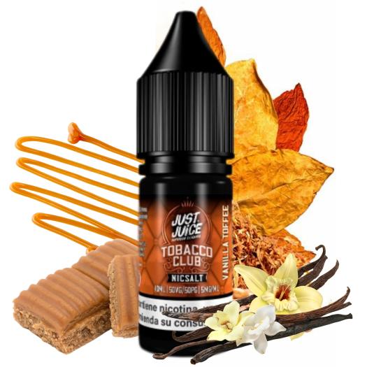 TOBACCO CLUB VANILLA TOFFEE - JUST JUICE SALT 10 ml TOBACCO CLUB VANILLA TOFFEE - JUST JUICE SALT 10 ml