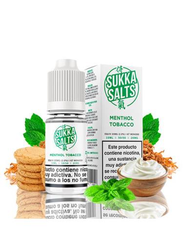 TOBACCO MENTHOL - SUKKA SALTS 10 ml - 10 mg y 20 mg - Líquido con SALES DE NICOTINA