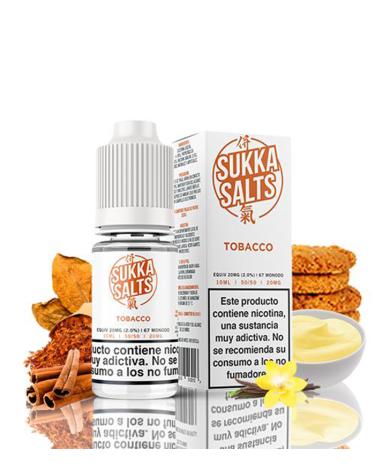 TOBACCO - SUKKA SALTS 10 ml - 10 mg y 20 mg - Líquido con SALES DE NICOTINA