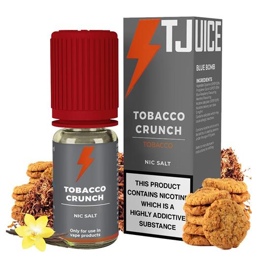 TOBACO CRUNCH - T Juice Salts 10 ml - 10mg y 20mg - Líquido con SALES DE NICOTINA TOBACO CRUNCH - T Juice Salts 10 ml - 10mg y 20mg - Líquido con SALES DE NICOTINA